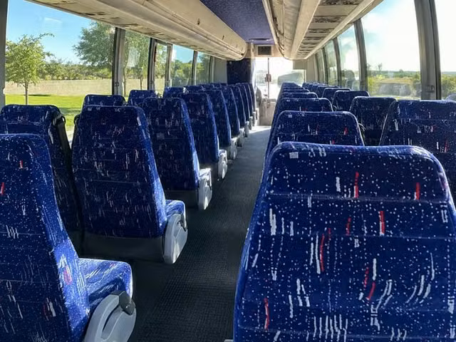 atwater charter bus interior